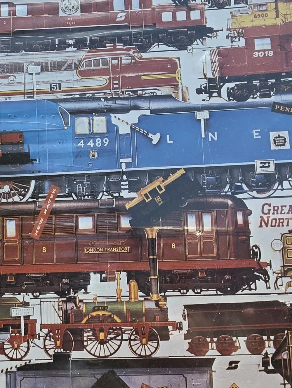 600 piece Nordevco Challenger Puzzle All Aboard NEW Trains Railroad puzzle